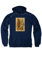 Navy Dancing Devil Clown Hoodie
