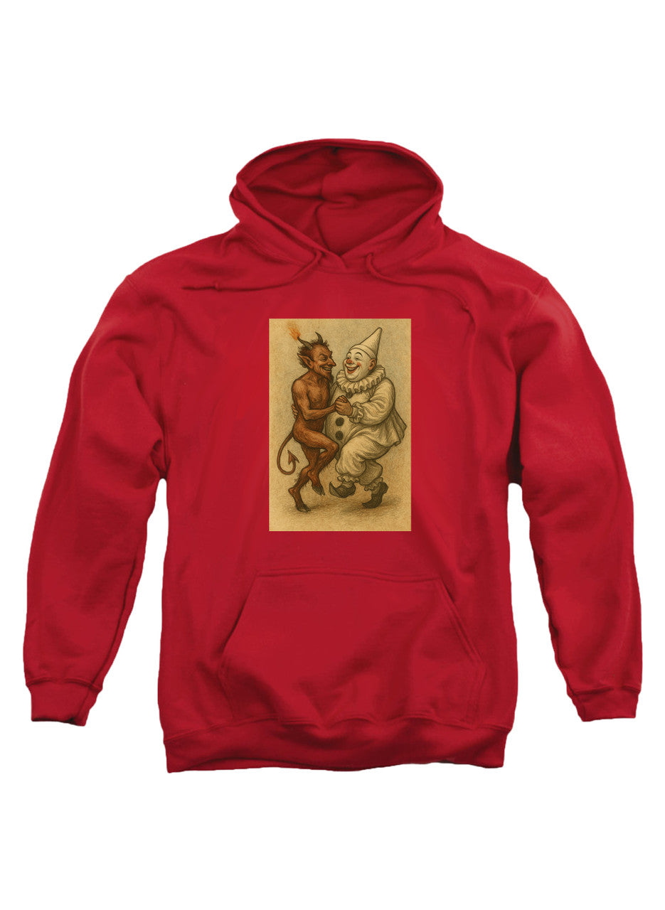 Red Dancing Devil Clown Hoodie