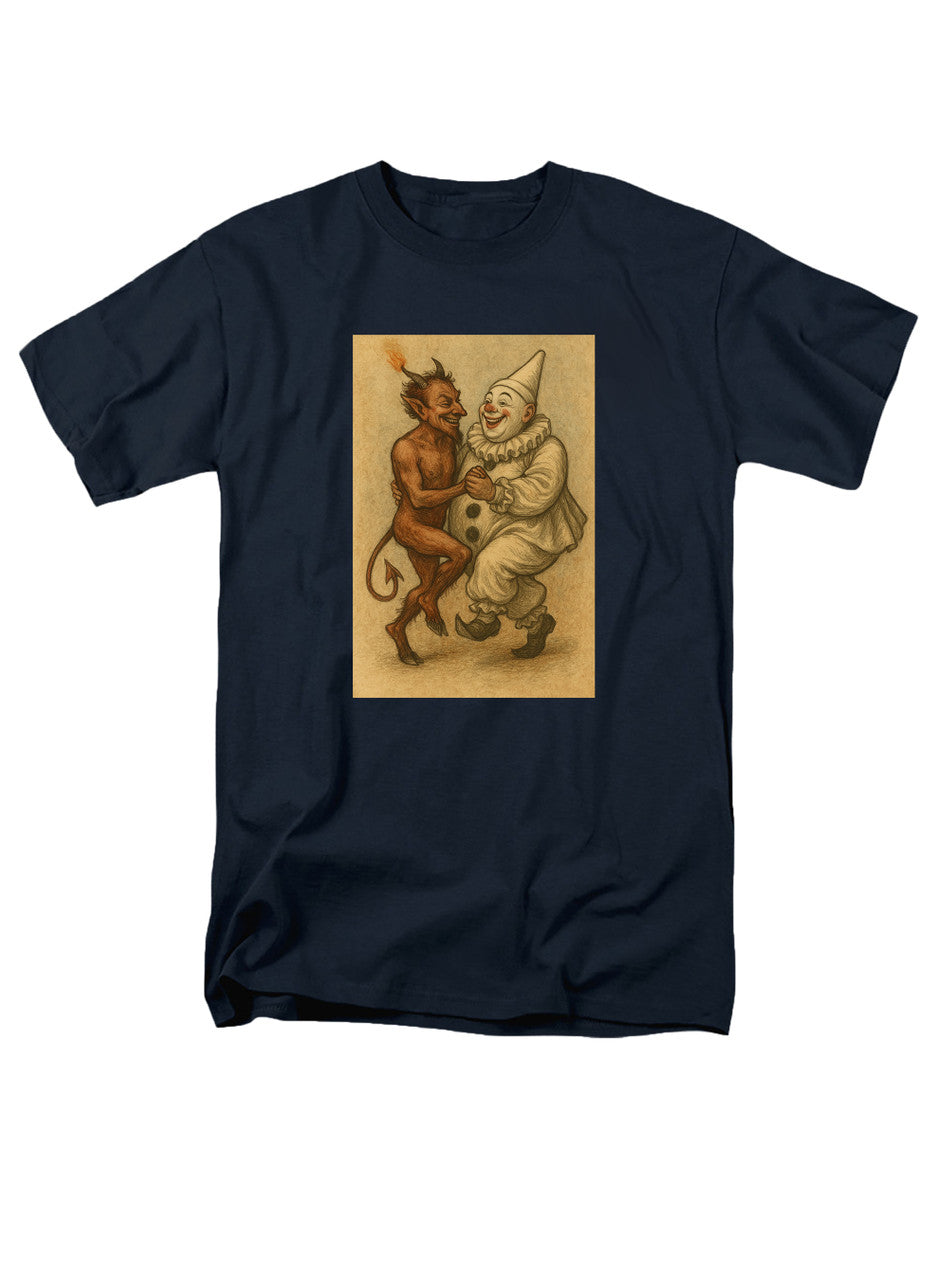 Navy Dancing Devil Clown T-Shirt