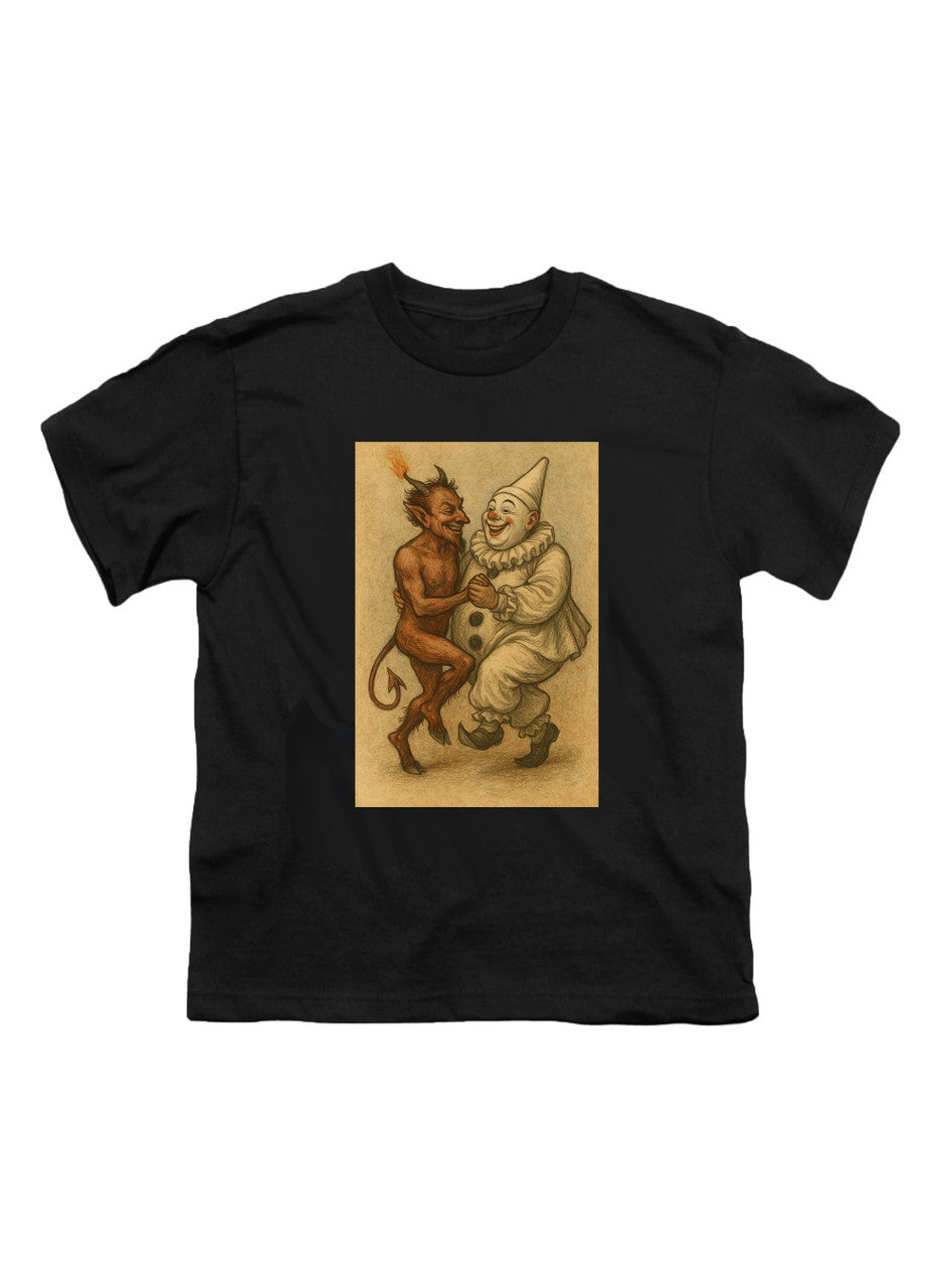 Black Dancing Devil Clown Youth/Toddler T-Shirt