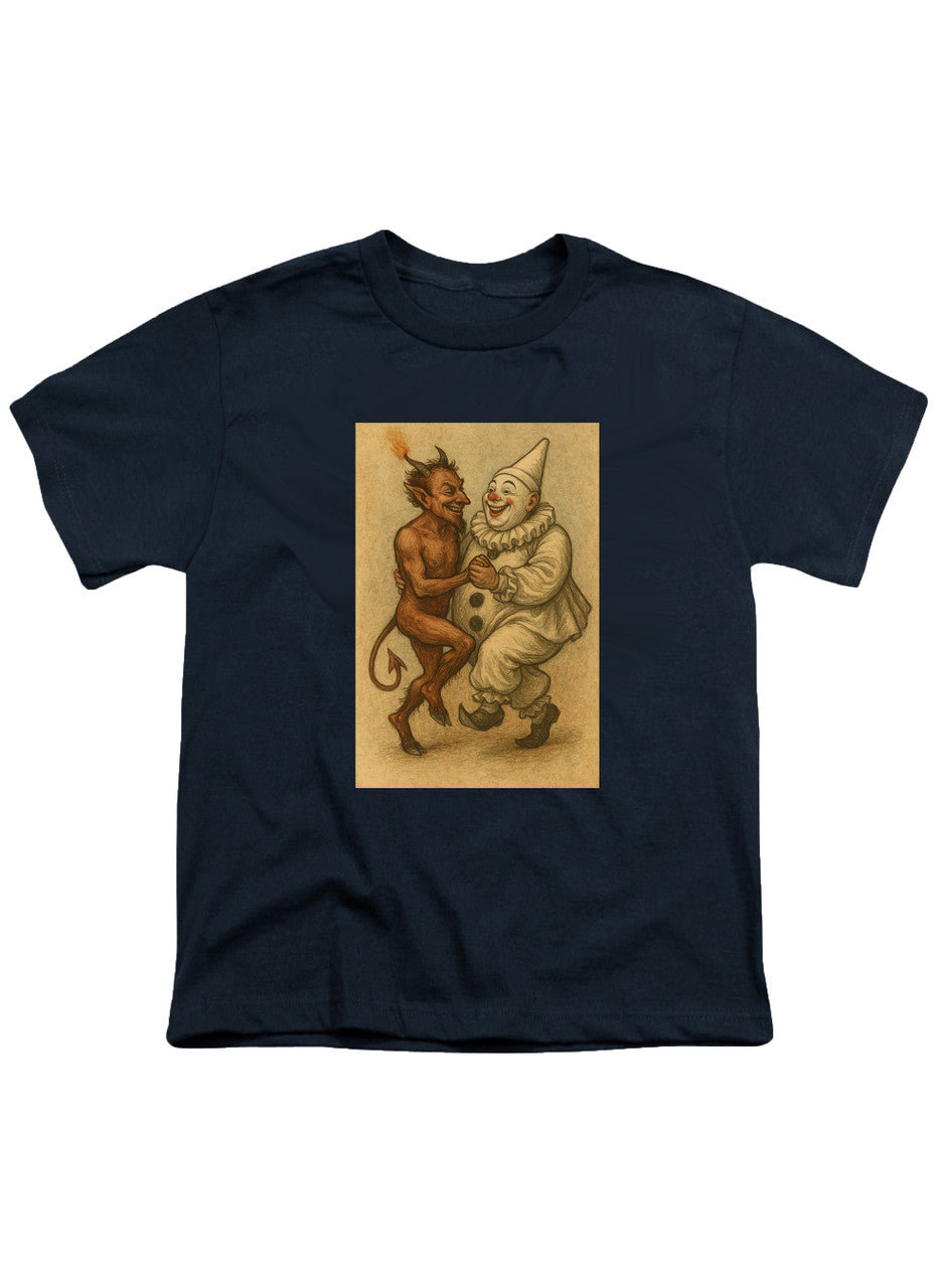 Navy Dancing Devil Clown Youth/Toddler T-Shirt