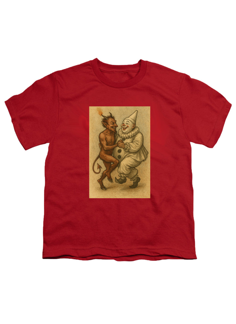 Red Dancing Devil Clown Youth/Toddler T-Shirt