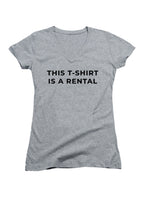 Gray This T-Shirt Is A Rental Juniors V-Neck T-Shirt