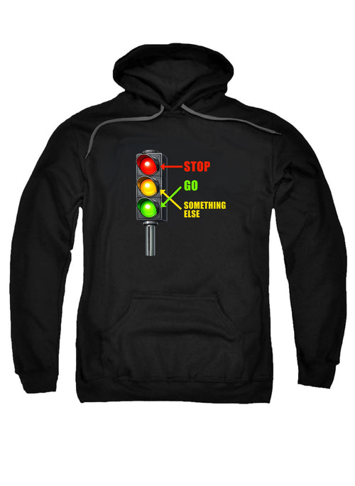 Black Stop. Go. Something Else Hoodie