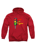 Red Stop. Go. Something Else Hoodie