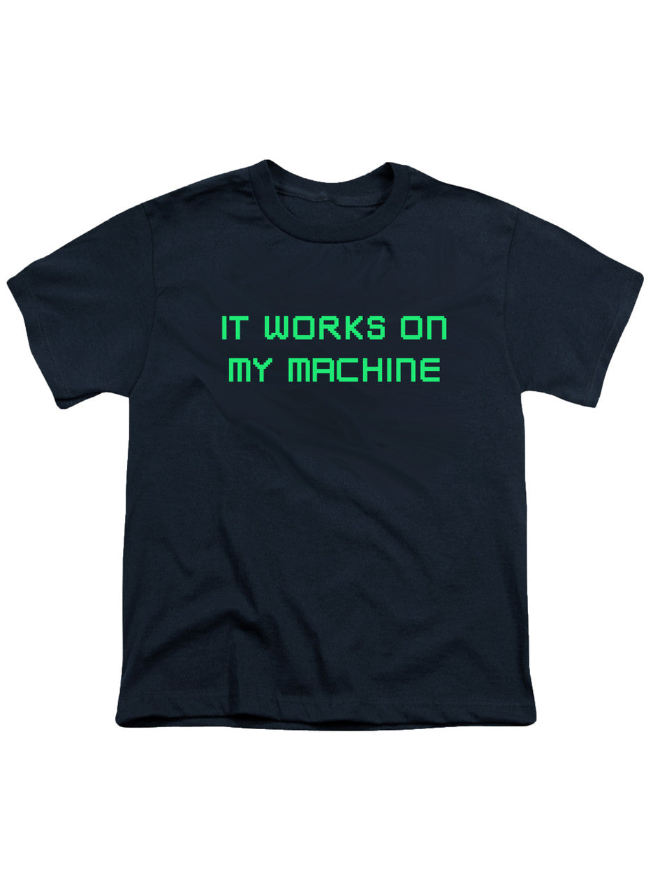 Navy It works on my machine Youth/Toddler T-Shirt