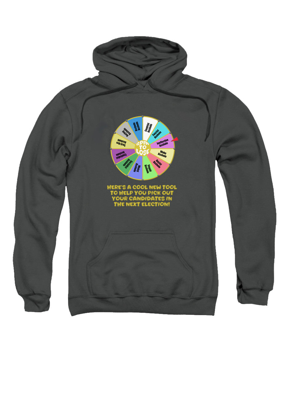 Charcoal Election Spin to Lose Hoodie