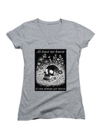 Gray At least we know it can always get worse Juniors V-Neck T-Shirt