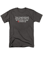 Charcoal Your inspirational speech T-Shirt