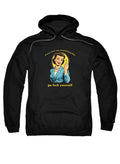 Black If you can't say something polite Hoodie