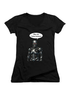 Black Man do I hate humans Juniors V-Neck T-Shirt