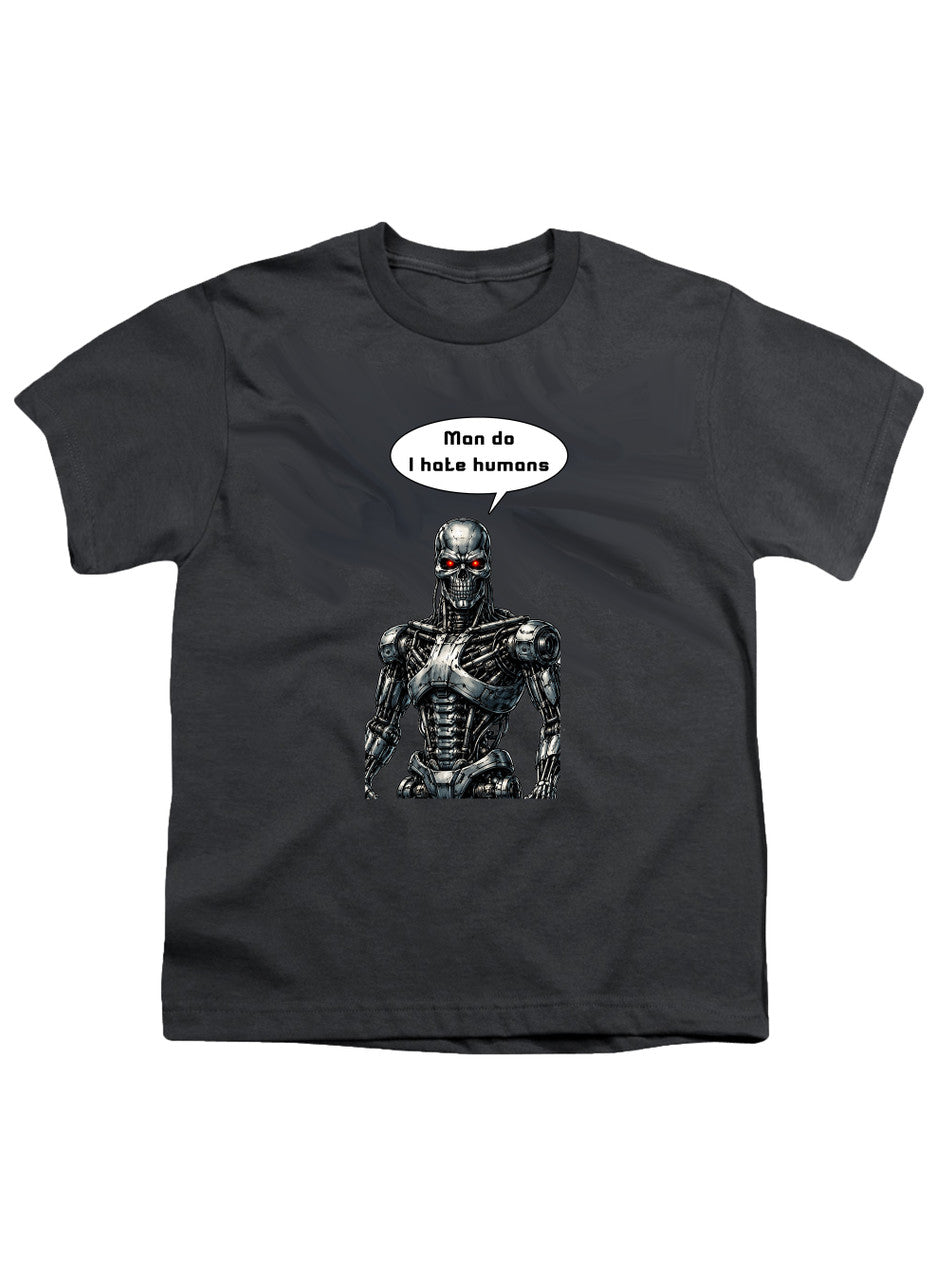 Charcoal Man do I hate humans Youth/Toddler T-Shirt