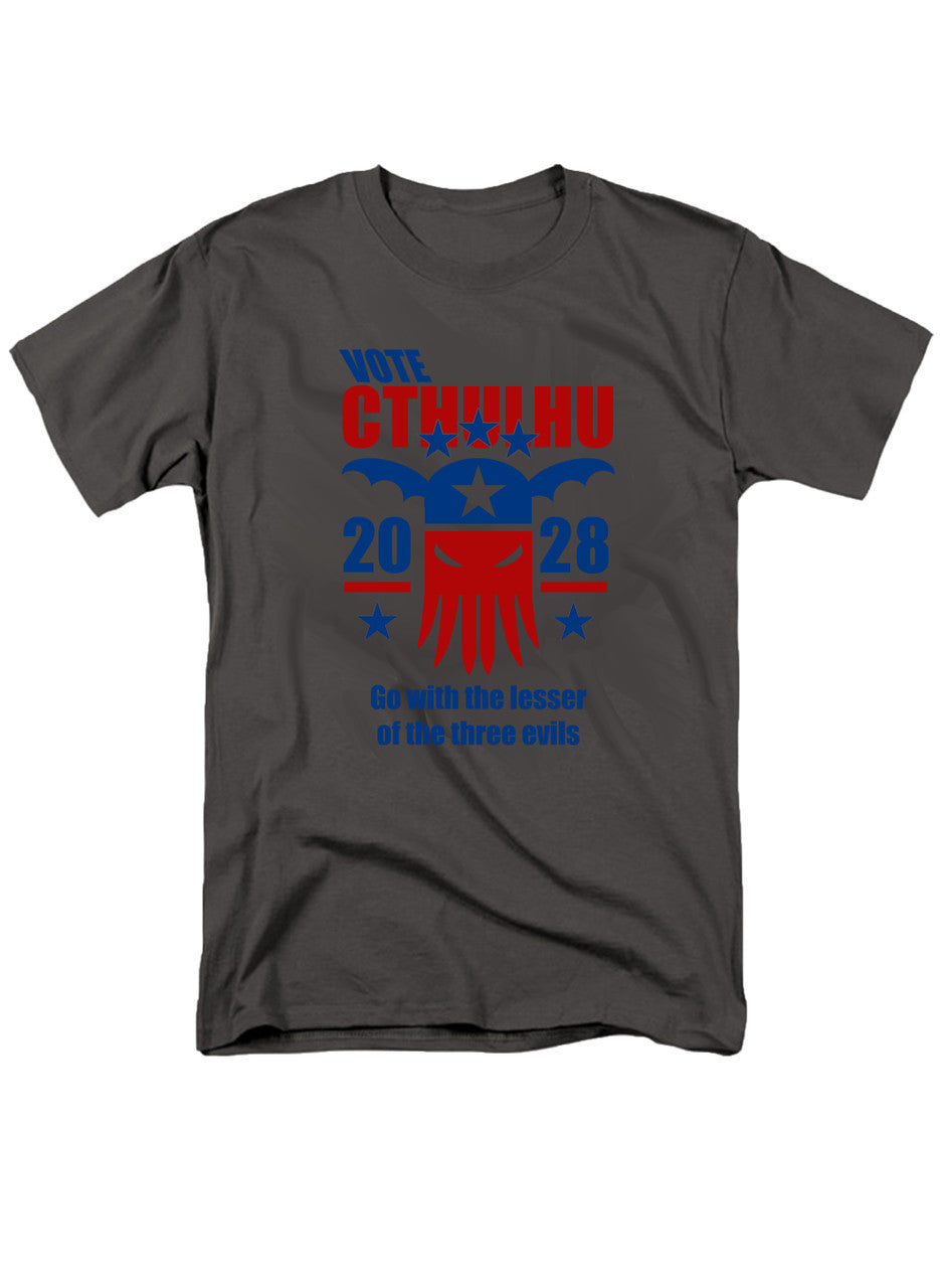 Charcoal Vote Cthulhu 2028 T-Shirt