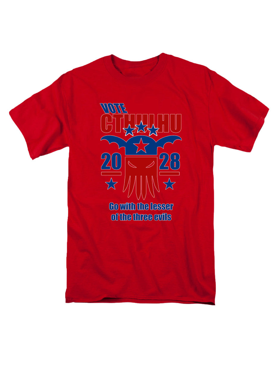 Red Vote Cthulhu 2028 T-Shirt