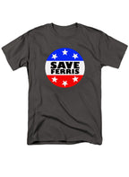 Charcoal Save Ferris Badge T-Shirt