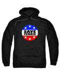 Black Save Ferris Badge Hoodie