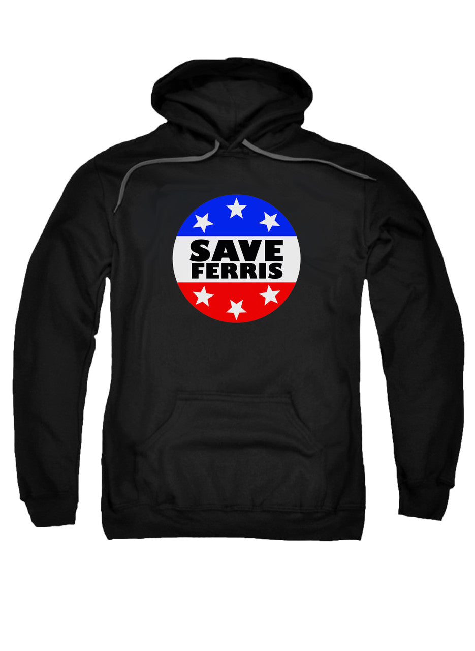Black Save Ferris Badge Hoodie