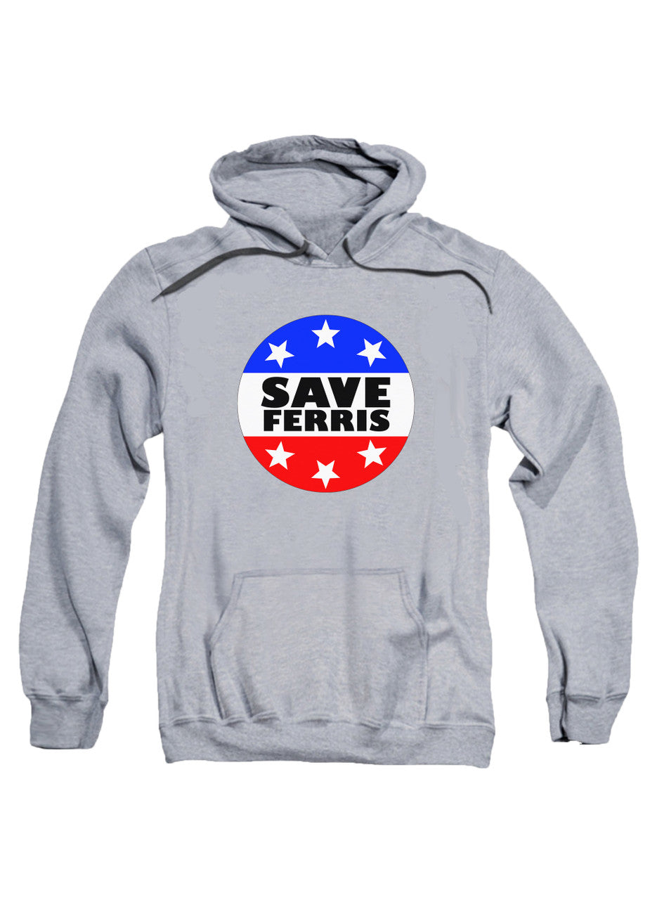 Gray Save Ferris Badge Hoodie
