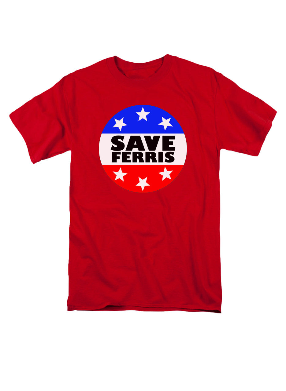 Red Save Ferris Badge T-Shirt