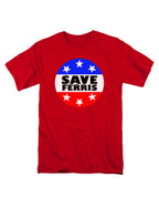 Red Save Ferris Badge T-Shirt