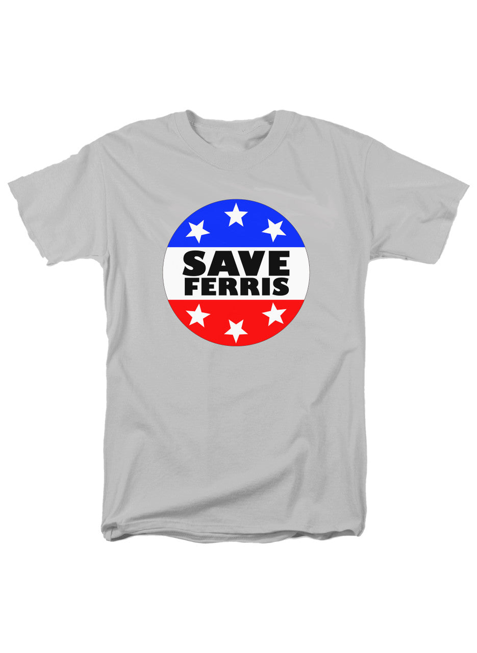 White Save Ferris Badge T-Shirt