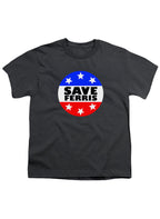 Charcoal Save Ferris Badge Youth/Toddler T-Shirt