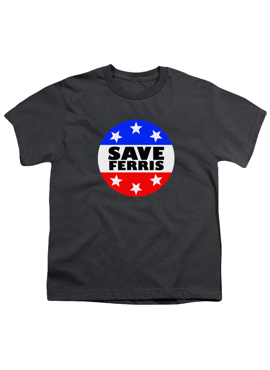 Charcoal Save Ferris Badge Youth/Toddler T-Shirt