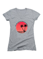 Gray Del Boca Vista Circle Juniors V-Neck T-Shirt