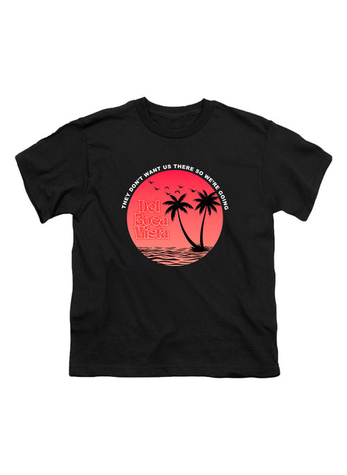 Black Del Boca Vista Circle Youth/Toddler T-Shirt