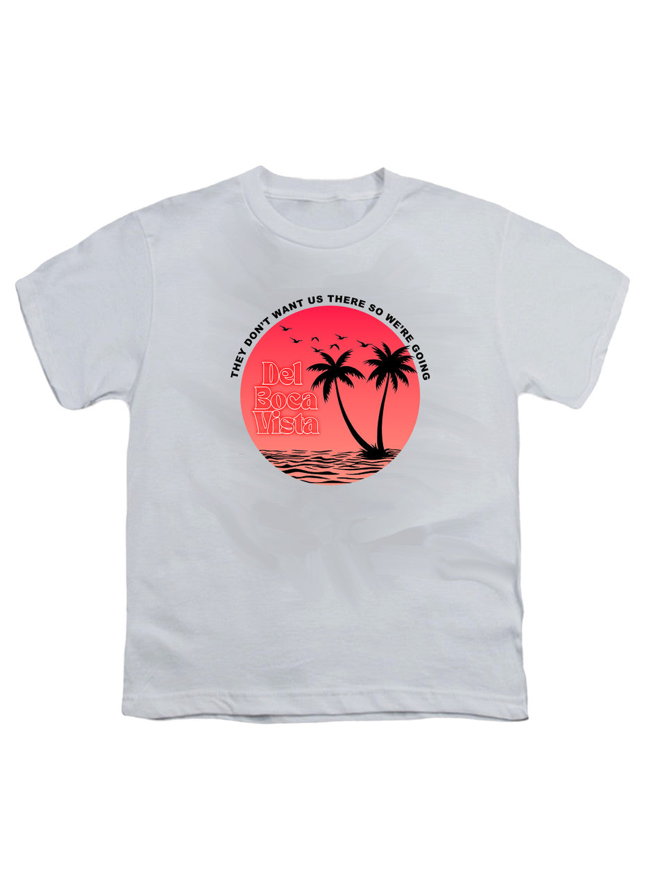 White Del Boca Vista Circle Youth/Toddler T-Shirt