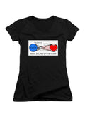 Total Eclipse of the Heart Juniors V-Neck T-Shirt