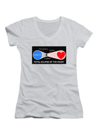 Total Eclipse of the Heart Juniors V-Neck T-Shirt