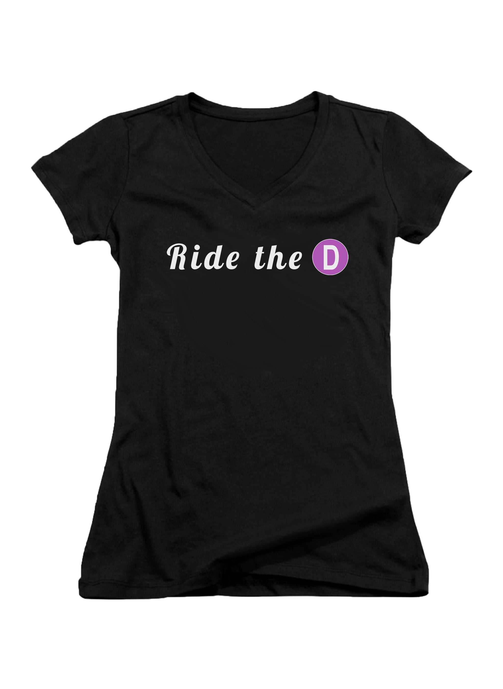 Ride the D Juniors V-Neck T-Shirt
