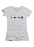 Ride the D Juniors V-Neck T-Shirt