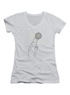 Microphone Juniors V-Neck T-Shirt