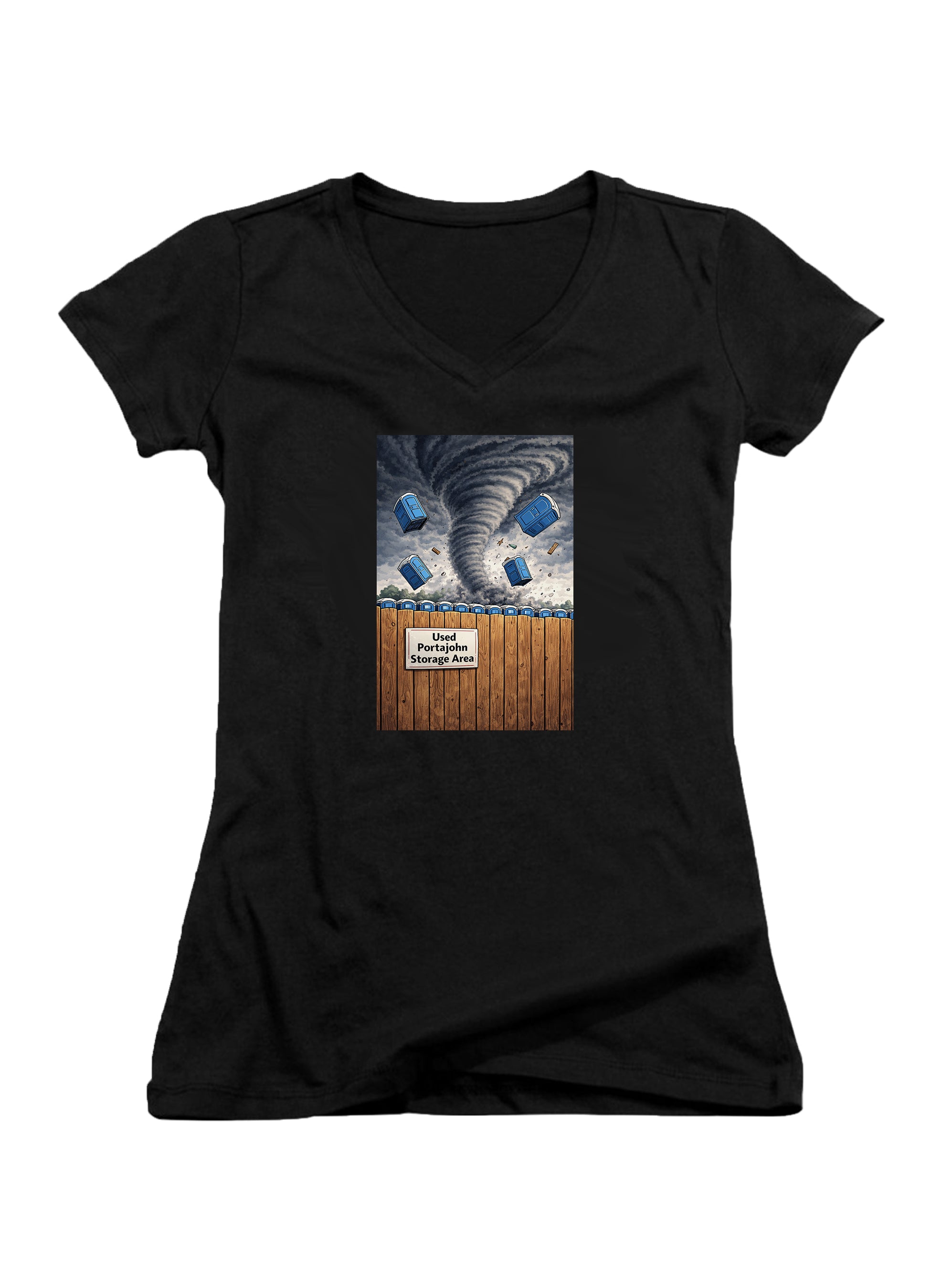 Shitnado Juniors V-Neck T-Shirt