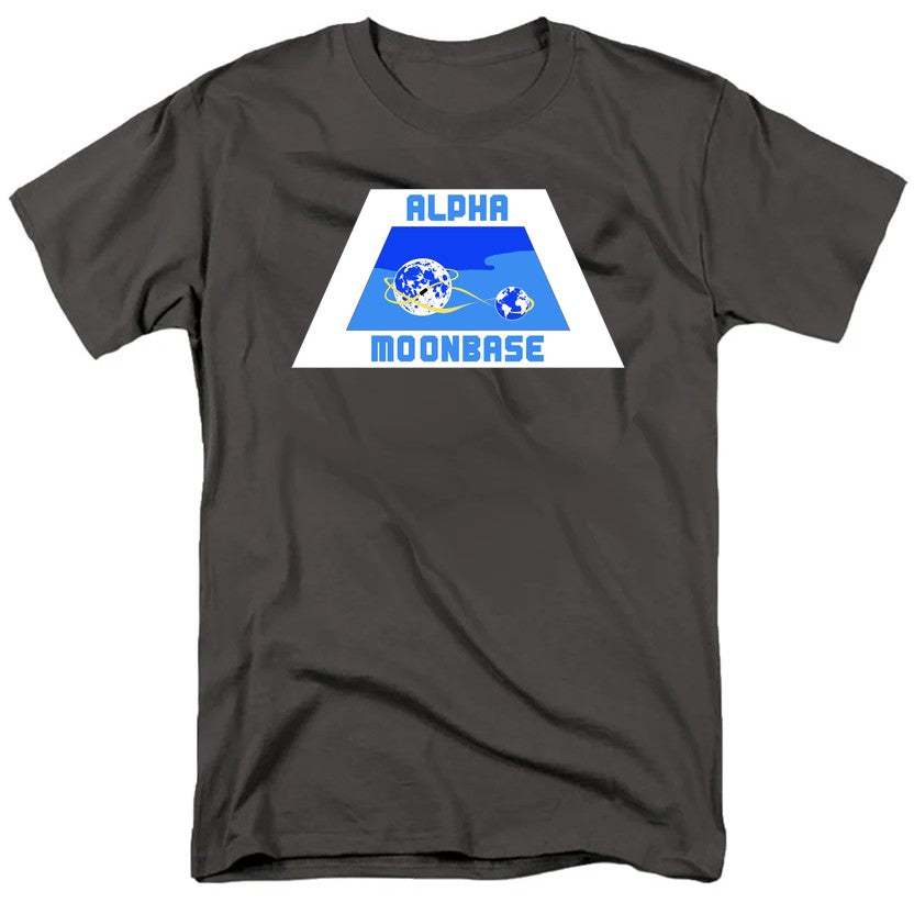 NCP-IM0556 Space 1999 Alpha Moonbase Logo Charcoal AT