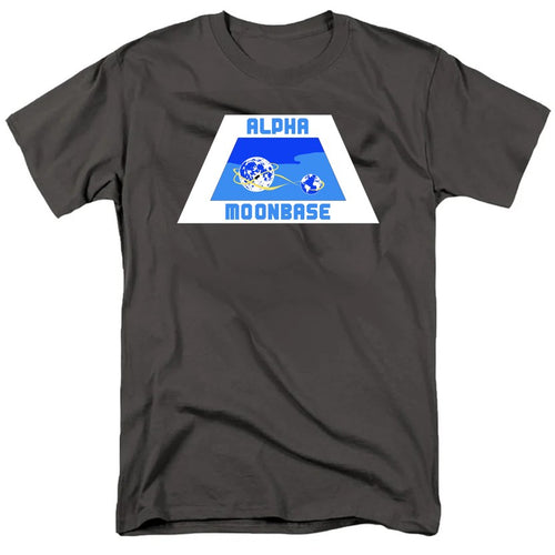 NCP-IM0556 Space 1999 Alpha Moonbase Logo Charcoal AT