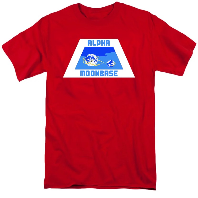 NCP-IM0556 Space 1999 Alpha Moonbase Logo Red AT