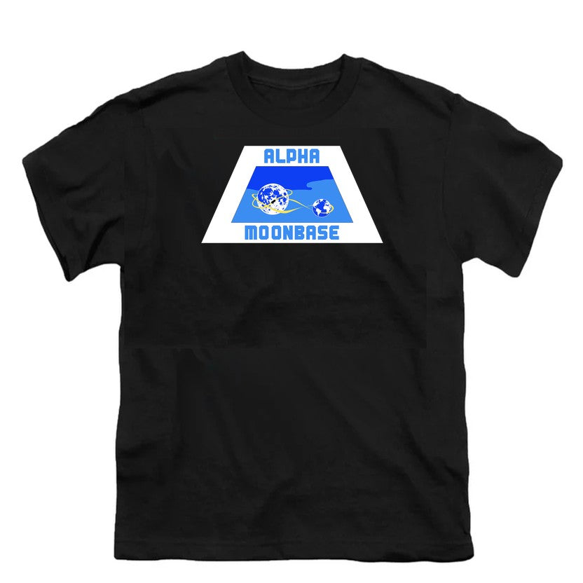 NCP-IM0556 Space 1999 Alpha Moonbase Logo Black YT