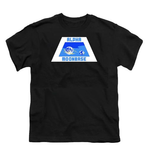 NCP-IM0556 Space 1999 Alpha Moonbase Logo Black YT