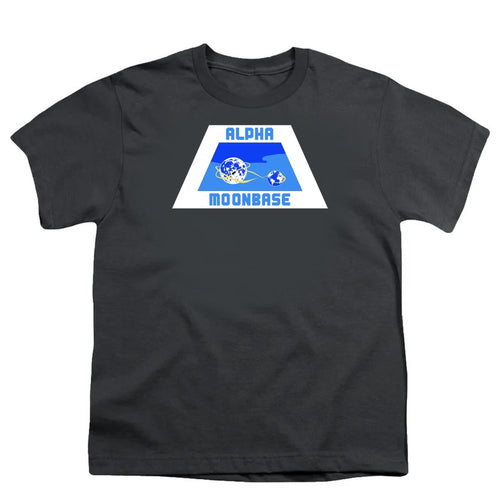 NCP-IM0556 Space 1999 Alpha Moonbase Logo Charcoal YT