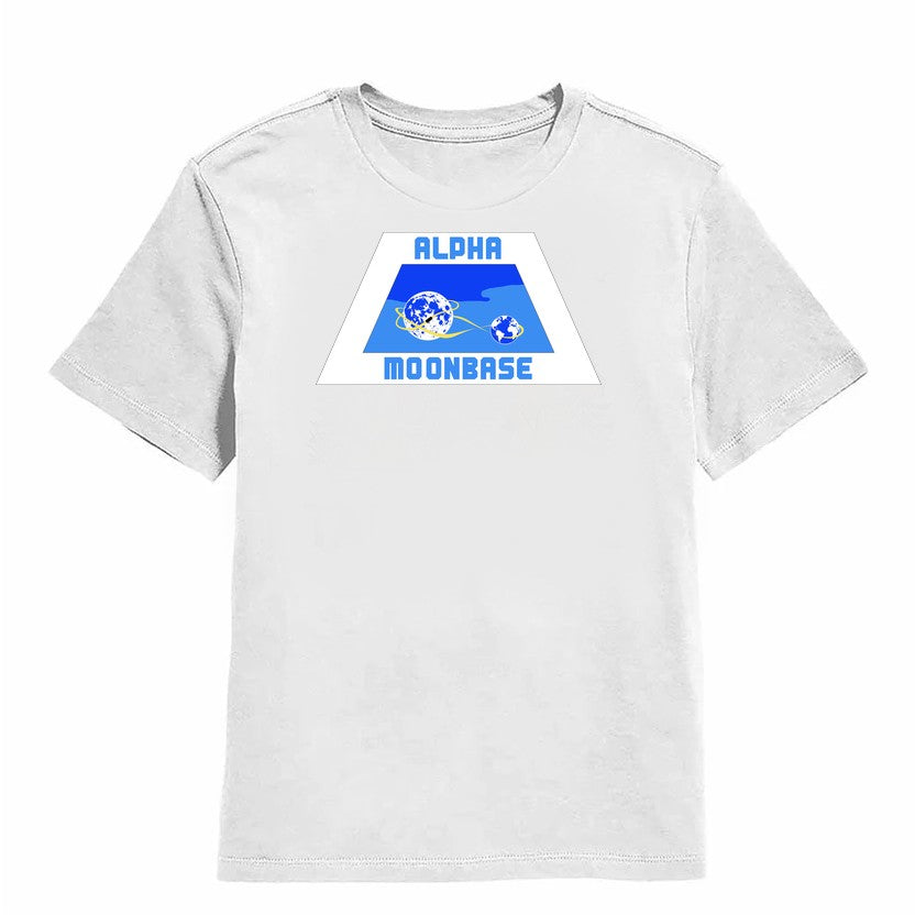 NCP-IM0556 Space 1999 Alpha Moonbase Logo White YT