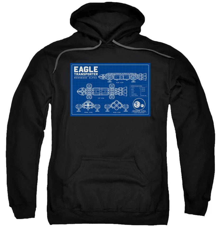 NCP-IM0559 Space 1999 Eagle Transporter Blueprints Black AFTH