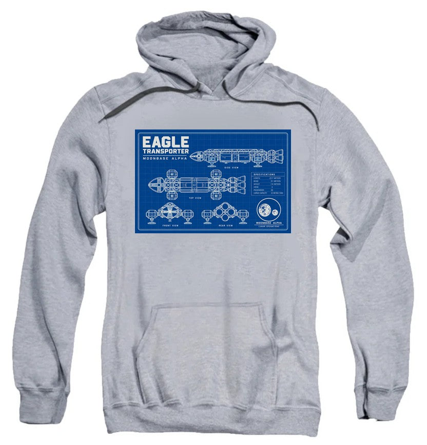 NCP-IM0559 Space 1999 Eagle Transporter Blueprints Gray AFTH
