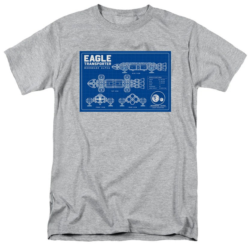 NCP-IM0559 Space 1999 Eagle Transporter Blueprints Gray AT