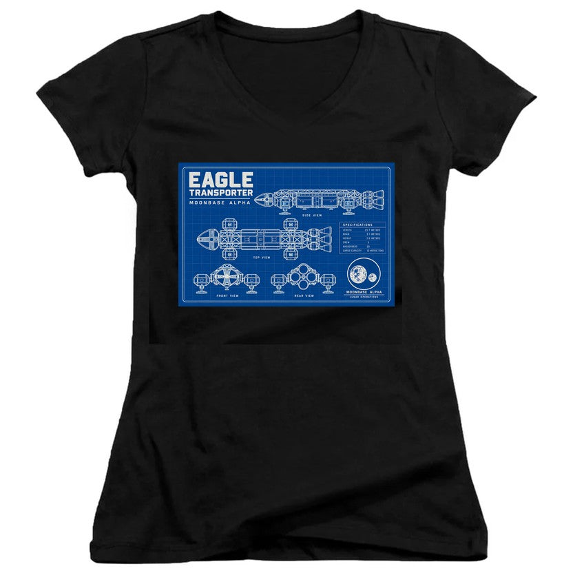 NCP-IM0559 Space 1999 Eagle Transporter Blueprints Black JS