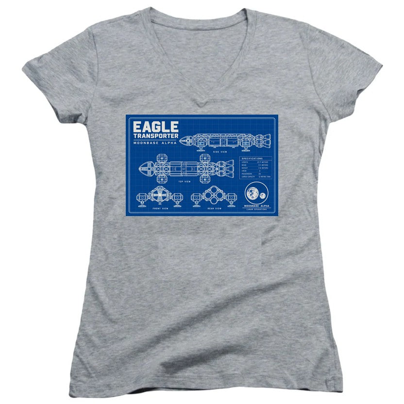 NCP-IM0559 Space 1999 Eagle Transporter Blueprints Gray JS