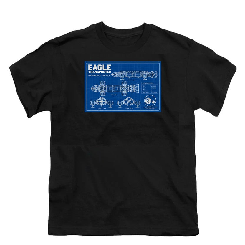 NCP-IM0559 Space 1999 Eagle Transporter Blueprints Black YT