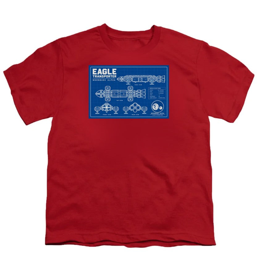 NCP-IM0559 Space 1999 Eagle Transporter Blueprints Red YT